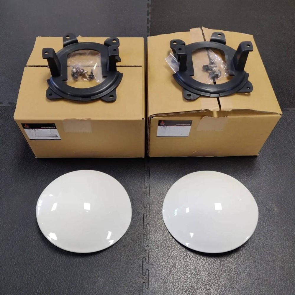 CP9A Lancer Evolution 6 Fog Lamp Cover White Left and Right Set Mitsubishi