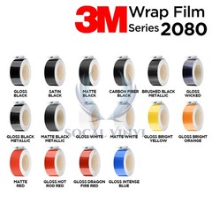 3M 2080 Gloss Racing Stripes Vinyl Wrap Rally Decal Sticker Hood Roof 25FT/50FT