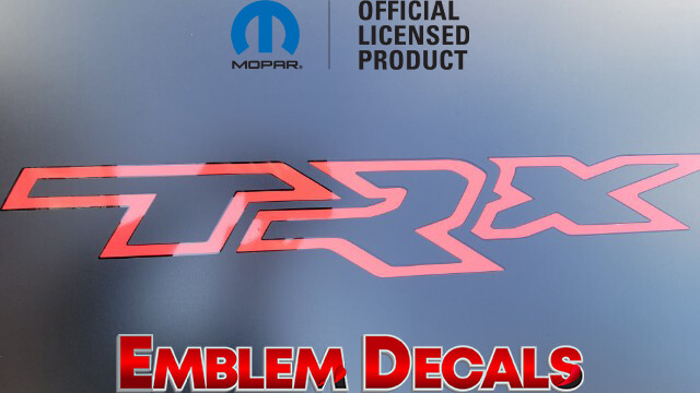 Ram 1500 TRX Hood Decal Inner Letter Inserts Overlay 2022