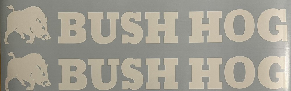 BUSH HOG Attachments 24” Decals x2 Farm Equipment Vinyl Decal Stickers Implement