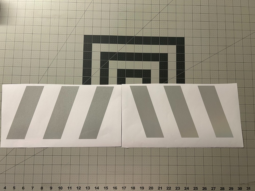 Reflective Chevron Car Decal Set 12″ x 6″ (set of two)