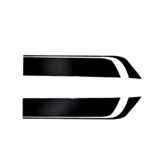 2pcs Stripes Graphics Stickers Hood Decal Racing Sports Decoration For Car SUV