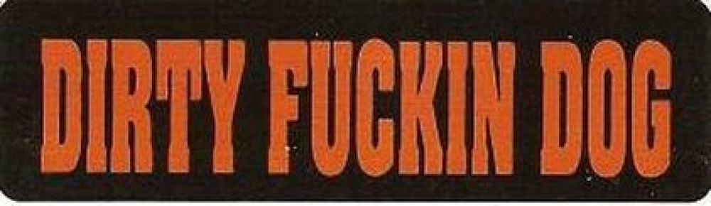 Motorcycle Sticker for Helmets or toolbox #528 Dirty Dog