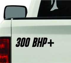 300 Bhp+ Bumper Sticker Vinyl Decal Muscle Car Brake Horsepower Sticker V6 Motor