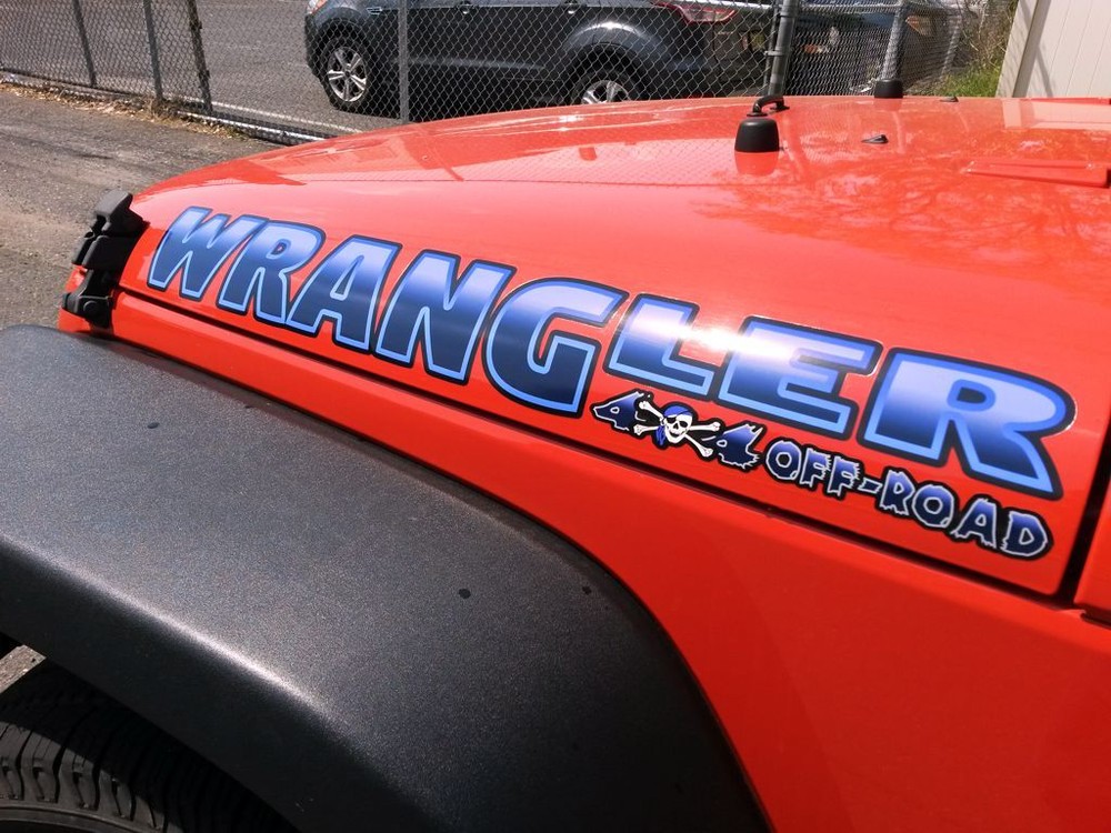 Hood decals stickers for Wrangler- PIRATE 4×4 Off Road -PICK COLOR- 2pc set