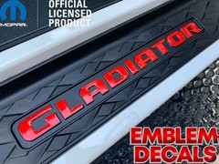 Jeep GLADIATOR JL Door Sill Plate Decals 2018 2019 2020 2021 2022 2023 24 25 26