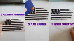 USA Flag Eagle Distressed decal sticker vinyl graphic American car truck window