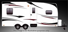 RV, Trailer Hauler, Camper, Motor-home Large Decals/Graphics Kits 24-k-3