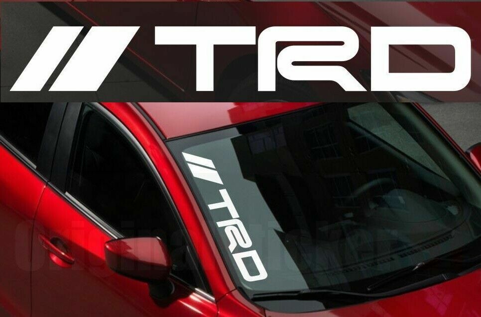 TRD WINDSHIELD CAR Premium STICKER vinyl Corolla Camry Supra etc