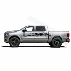 Side Decal for Dodge Ram Crew Cab 1500 2500 3500 Design Vinyl Graphics Sticker