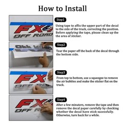 4X4 Off-Road Sport Decal Stickers 2Pcs, Mountain Pattern for Trucks SUVs Sedans,
