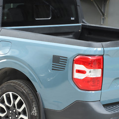 US Flag Rear Side Door Fender Vent Vinyl Sticker Decal For Ford Maverick 22-24