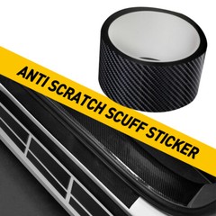 Car Interior Door Sill Scuff Cover Carbon Fiber Vinyl Wrap Sticker Accessories