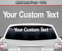 #1010 Custom Text Letters Personalized Decal Sticker Vinyl Windshield Window Car