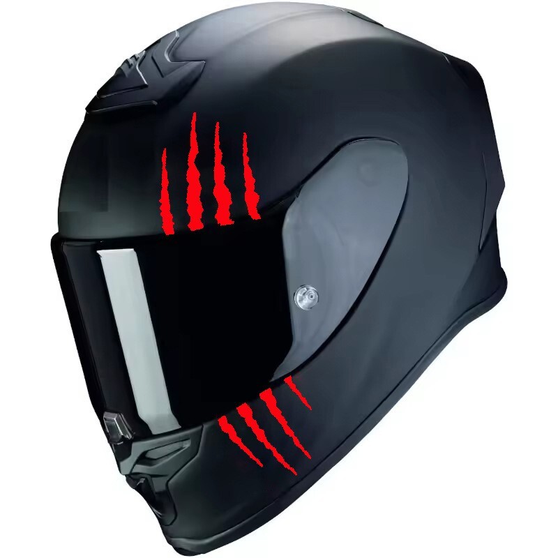 Reflective Monster Claw Motorcycle Helmet Sticker Waterproof Auto Vinyl Decal