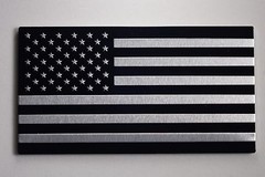 3D Aluminum US American Flag Sticker Decal | Auto Car Bike Emblem | 3.15″x1.75″