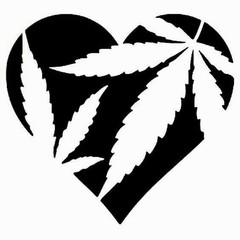 Vinyl Window Decal ( Black ) Heart With Leaves . 6” X 6” Size