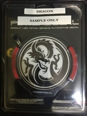 Dragon Light Up Decal Powerdecal Backlit LED Motion Sensing Auto Decal