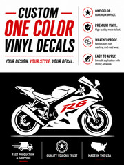 Custom Vinyl Decal Die Cut Logo Sticker Durable Outdoor tool box laptop truck