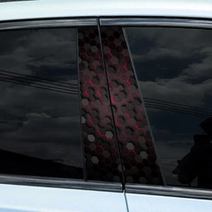 2PCS body sticker HD B column car sticker honeycomb pattern middle column