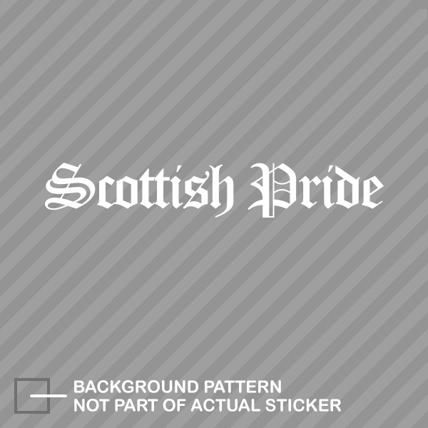 Scottish Pride Sticker Die Cut Decal