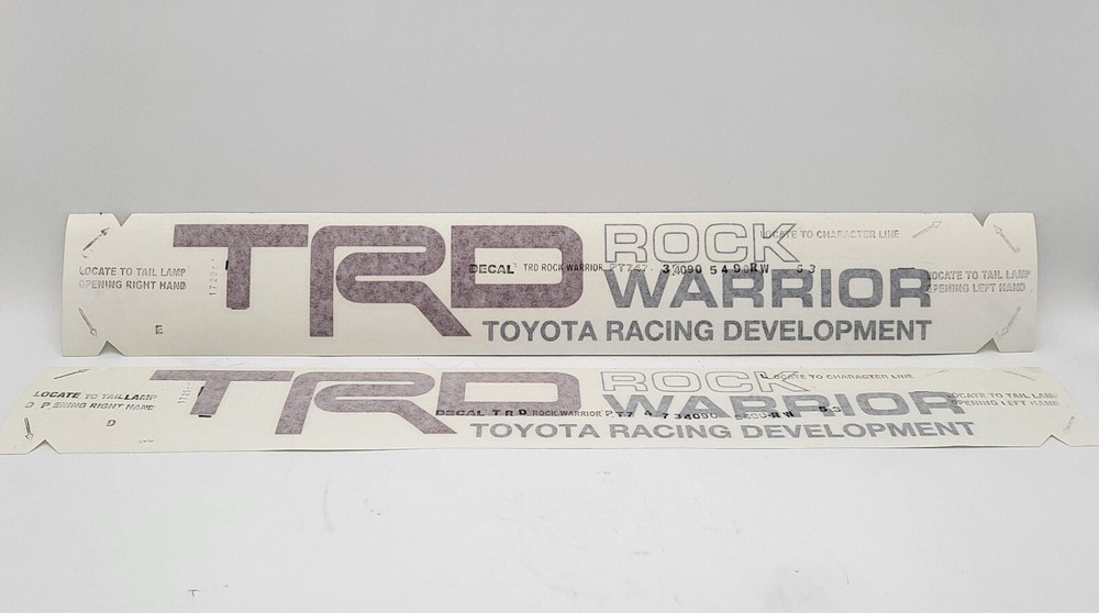Toyota Tundra TRD Rock Warrior Emblem Sticker Kit Genuine OE OEM