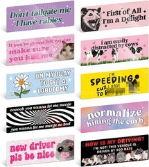 10PCS Hilarious Bumper Magnets – Must-Have Funny Car Stickers for Adventures