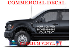 Truck Company Door Decals Set of 2 Custom Business Information USA ORACAL 651