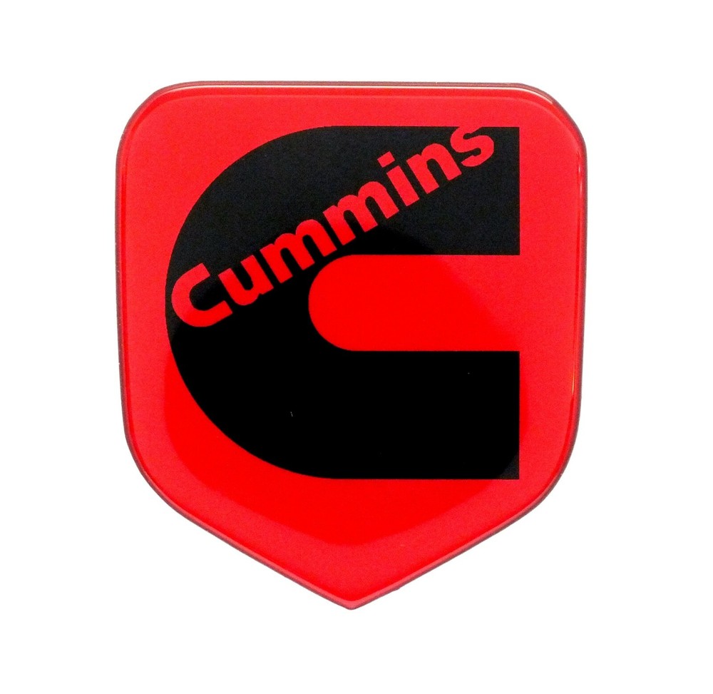 GRILLE EMBLEM fits RAM DIESEL 1994-2002 Red/Black