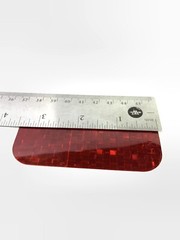 15-Red 2×3.5 Rectangle Conspicuity Tape High Visibility Reflective DOT Reflector