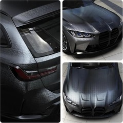 Black Carbon Vinyl Wrap Film Car Vehicle Motorcycle Interior Exterior