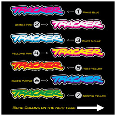 Tracker Logo Decal for Car Truck Window Geo Sticker | Set of 2 Pick your Color