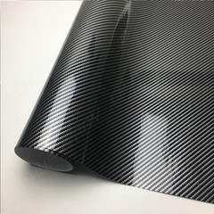 5D Glossy Carbon Fiber Vinyl Film Car Interior Wrap Stickers Auto Bubble-Free