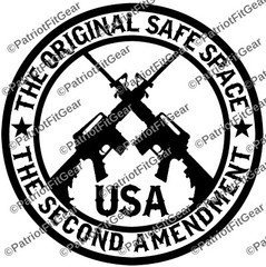 The Second Amendment,The Original Safe Space,Molon Labe,2A,NRA,Guns,Vinyl Decal