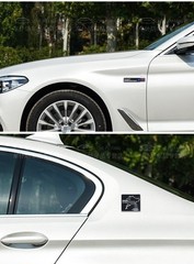 For BMW Fender Side Emblem M Metal Badge Scratch-Resistant Sticker Decoration