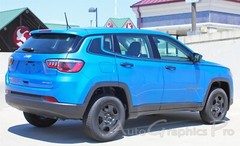Vinyl Graphic ALTITUDE Stripe 3M Striping Door Decals for 2017-2025 Jeep Compass