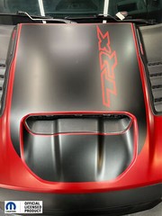 RAM TRX HOOD GRAPHICS WITH TRX MOPAR LICENSED PRODUCT 2 PIECE VINYL STICKERS