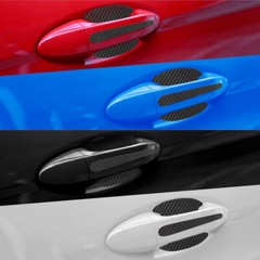 8pcs Car Door Handle Bowl Anti Scratch Sticker Protector Black Accessories