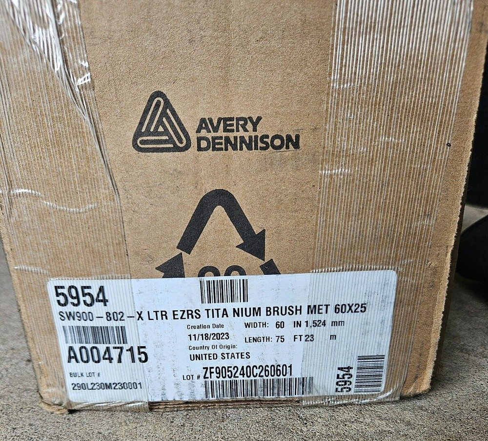 Avery Dennison Brushed Titanium Vehicle wrap.