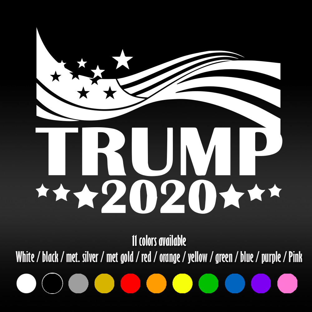 6″ Trump 2020 Donald President bumper Car Window Diecut Vinyl Decal sticker