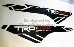 X2 TRD 4×4 off-road vinyl decals 2016-2021 fits Toyota Tacoma bed side