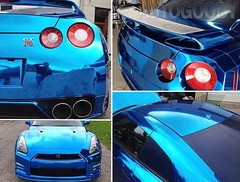 24″ x 60″ Blue Chrome Mirror Vinyl Film Wrap Sticker Decal Stretchable 2ft x 5ft