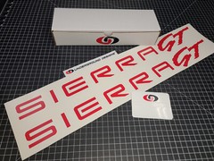 Sierra GT Decals (2pk) Door Rocker Fender Stickers Fits 1993-1998 GMC Sierra GT