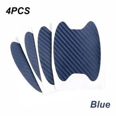4PCS Carbon Fiber Car Door Handle Scratch-Resistant Protective Film Stickers