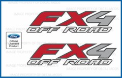 PAIR Ford F250 FX4 OffRoad Decals Stickers – F Truck Super Duty Off Road Bed