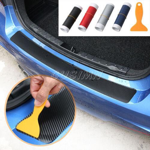 Rubber Car Rear Bumper Protector Trim Strip Trunk Sill Guard Scratch Pad Cover