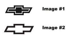 (2X) Chevrolet Bowtie Emblem Vinyl Decal DieCut Sticker 4″, 6″, or 8″ Wide Chevy