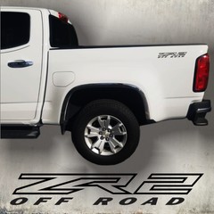 ZR2 off road Decals Chevy Colorado Bedside Truck Sticker, cut design (set)