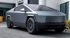 Tesla Cybertruck DIY Full PET Vinyl Wrap Color Change Matte Metallic Grey Blue