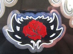 2 PACK LETHAL THREAT TATTOO ROSE GLITTER VINYL DECAL STICKER 6″x7″ LT88734